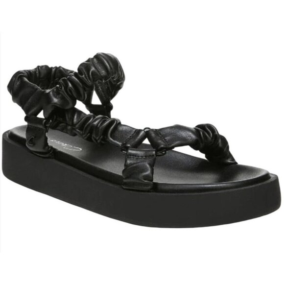 CIRCUS BY SAM EDELMAN / Harlene / Black / Scrunchie Strap / Platform / Sandals / - Picture 1 of 8